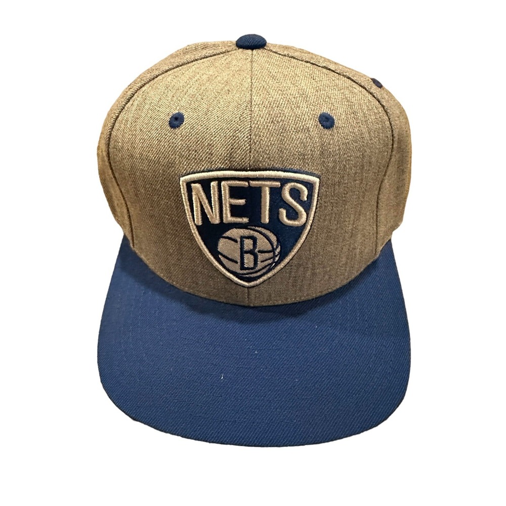 Brooklyn New York Nets NBA Mitchell & Ness Blue/Grey Size 7 1/8 Brand New